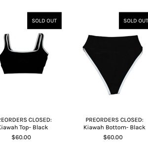 Lainsnow black bikini, never worn. Size M top and bottom.